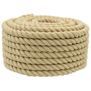 vidaXL Corde de bateau 2 mm 25 m Naturel