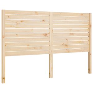 vidaXL T&ecirc;te de lit 156x4x100 cm Bois massif de pin