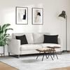 vidaXL Coussins de canap&eacute; 2 pcs Noir 60 x 40 cm tissu