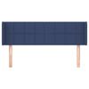 vidaXL T&ecirc;te de lit avec oreilles Bleu 147x16x78/88 cm Tissu