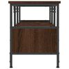 vidaXL Meuble TV ch&ecirc;ne marron 100x35x45 cm bois d'ing&eacute;nierie et fer
