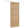 vidaXL Porte coulissante ORKDAL Marron 86 x 211 cm Pin massif