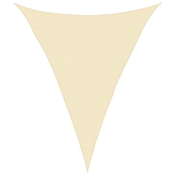 vidaXL Voile d'ombrage 160 g/m&sup2; Cr&egrave;me 4x5x5 m PEHD