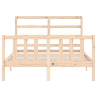 vidaXL Cadre de lit sans matelas bois de pin massif