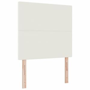 vidaXL T&ecirc;te de lit Cr&egrave;me 80 cm Tissu en velours c&ocirc;tel&eacute;