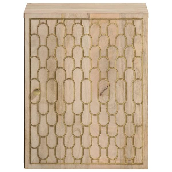 vidaXL Armoire de salle de bain murale 38x33x48cm bois massif manguier