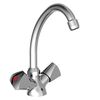 SCH&Uuml;TTE Mitigeur de lavabo &agrave; 2 poign&eacute;es SAVINO chrome