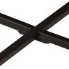 vidaXL Table basse 54x54x35 cm bois de manguier solide et fer