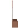 vidaXL Jardinières en treillis 2 pcs marron 65x33x135 cm WPC