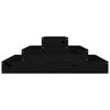 vidaXL Jardinière Noir 80x80x27 cm Bois massif de pin