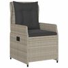 vidaXL Ensemble de salle &agrave; manger pour jardin 3 pcs Gris clair