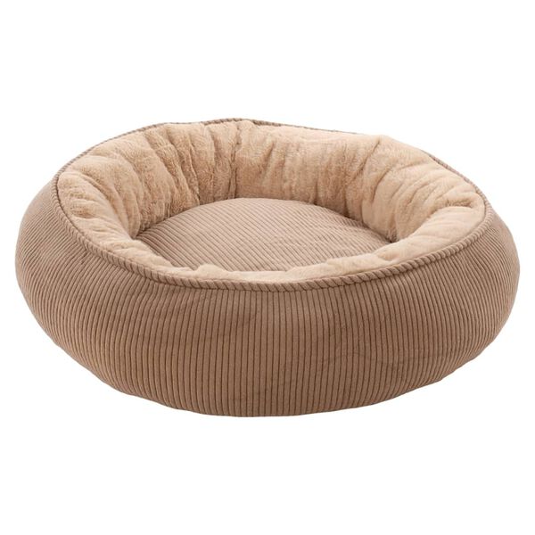FLAMINGO Lit pour chien fermeture &eacute;clair Colette Rond 46 cm Taupe