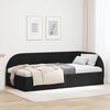 vidaXL Cadre de lit d'angle avec t&ecirc;te de lit Noir 80 cm x 200 cm
