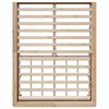 vidaXL Cadre de lit Marron 160 x 200 cm Bois de pin massif