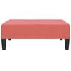 vidaXL Canap&eacute;-lit 2 places 2 oreillers et repose-pied Rose Velours