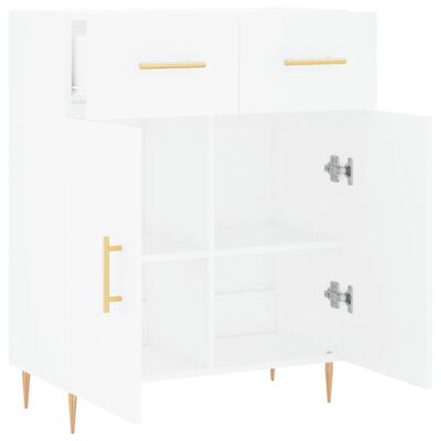 vidaXL Buffet blanc 69,5x34x90 cm bois d'ingénierie