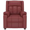 vidaXL Fauteuil de massage Rouge bordeaux Similicuir