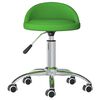 vidaXL Chaises pivotantes &agrave; manger lot de 4 vert similicuir