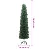 vidaXL Sapin de No&euml;l artificiel Vert 180 cm PVC et acier et plastique