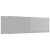 vidaXL Cr&eacute;dence de cuisine 2 pcs Gris clair 120 x 40 cm verre tremp&eacute;