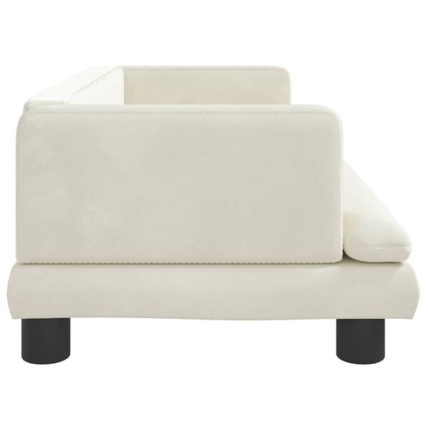 vidaXL Lit pour chien cr&egrave;me 80x45x30 cm velours