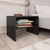 vidaXL Tables de chevet 2 pcs Noir 40x30x30 cm Bois d'ing&eacute;nierie