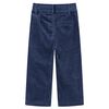 Pantalons pour enfants velours côtelé bleu marine 116