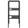 vidaXL Cadre de lavabo de salle de bain Noir 40x38x83 cm Fer