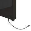 vidaXL Lit avec matelas et USB Noir Velours 90x200 cm
