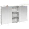 vidaXL Ensemble de Meubles de Salle de Bain 3 pc Gris b&eacute;ton