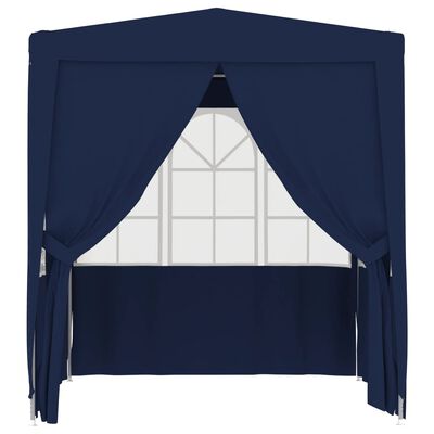 vidaXL Tente de réception avec parois latérales 2,5x2,5 m Bleu 90 g/m²