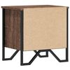 vidaXL Tables de chevet 2pcs ch&ecirc;ne marron 40x30x40cm bois d'ing&eacute;nierie