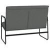 vidaXL Banc Gris foncé 100x64x80 cm Tissu