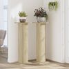 vidaXL Supports pour plantes 2 pcs ch&ecirc;ne sonoma bois d'ing&eacute;nierie