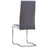 vidaXL Ensemble de salle &agrave; manger 9 pcs Similicuir Gris