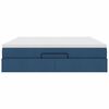 VidaXL Cadre de lit ottoman avec matelas bleu 160x200 cm tissu