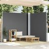 vidaXL Auvent lat&eacute;ral r&eacute;tractable Anthracite 200x600 cm