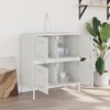vidaXL Buffet blanc 68x39x79 cm acier
