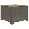 vidaXL Canap&eacute; de jardin 1 place avec coussin look rotin PP Gris clair