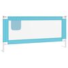 vidaXL Barri&egrave;re de s&eacute;curit&eacute; de lit d'enfant Bleu 190x25 cm Tissu