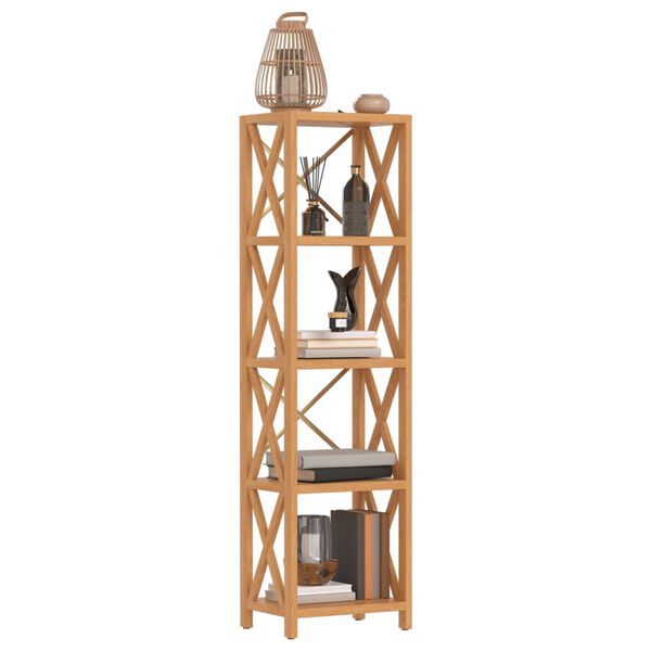 vidaXL &Eacute;tag&egrave;re &agrave; 5 niveaux 40x30x146 cm bois de ch&ecirc;ne massif