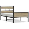 vidaXL Cadre de lit sans matelas ch&ecirc;ne sonoma 80x200 cm