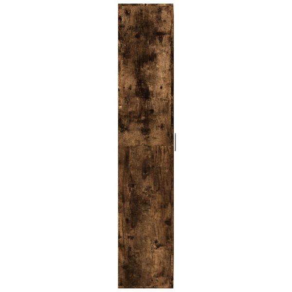 vidaXL Buffet haut ch&ecirc;ne fum&eacute; 70x35x180 cm bois d'ing&eacute;nierie