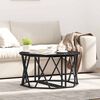 vidaXL Table basse Ch&ecirc;ne noir 80 x 80 x 42 cm