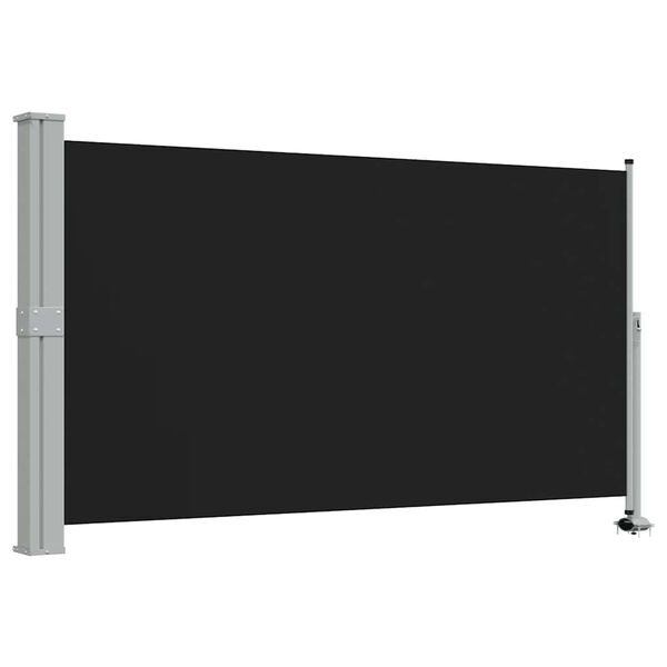 vidaXL Auvent lat&eacute;ral r&eacute;tractable de patio 140 x 300 cm Noir
