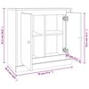 vidaXL Buffet sonoma gris 70x35,5x67,5 cm bois d'ing&eacute;nierie