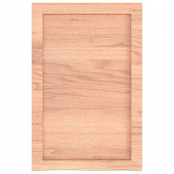 vidaXL Comptoir de salle de bain marron 40x60x(2-4) cm bois trait&eacute;