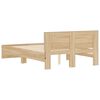 vidaXL Cadre de lit avec t&ecirc;te de lit et LED ch&ecirc;ne sonoma 120x190 cm
