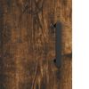 vidaXL Table de chevet ch&ecirc;ne fum&eacute; 40x40x50 cm bois d'ing&eacute;nierie