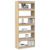 vidaXL Biblioth&egrave;que Ch&ecirc;ne Sonoma 80 x 30 x 198 cm Bois d'ing&eacute;nierie